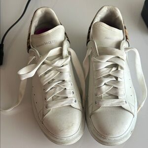 Alexander McQueen White and Tan Women's Sneakers